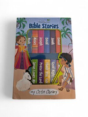 12Pc Bible Stories My Little Library Board Book Set Little Grasshopper Christian